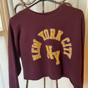 crewneck cropped sweatshirt